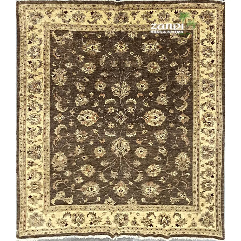 Hand knotted Pakistani Peshawar traditional design rug size 7'11''x8'9'' RR10166