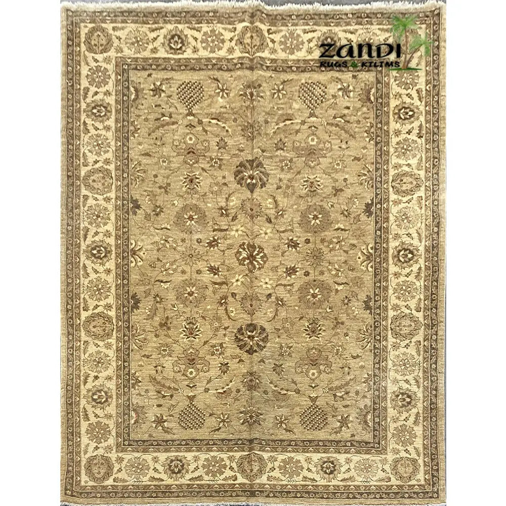 Hand knotted Pakistani Peshawar traditional design rug size 9'11''x8'3'' RR11585