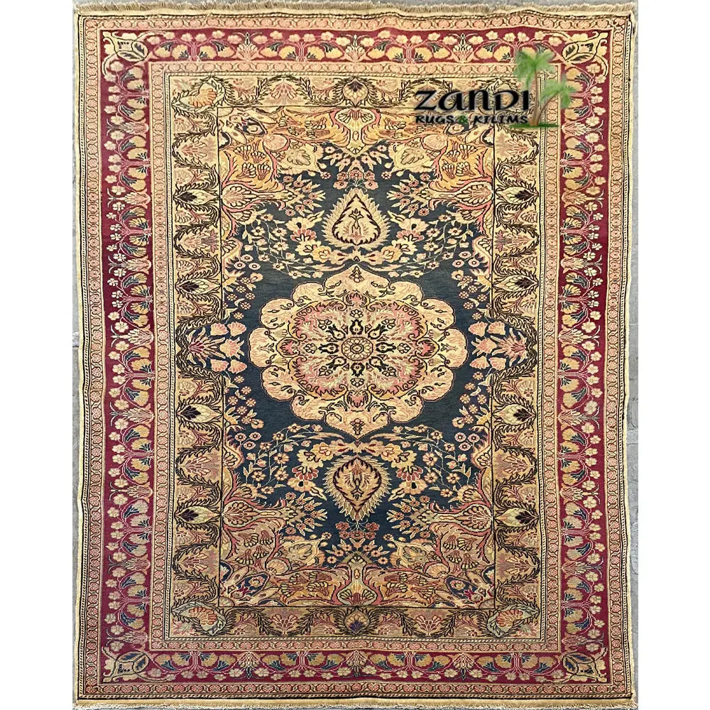 One Of The Kind Turkish Hand-Knotted Rug 5'0" x 8'4" zandirugs