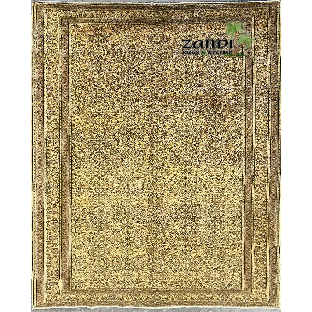 One Of The Kind Turkish Hand-Knotted Rug 9'9" x 6'7" zandirugs