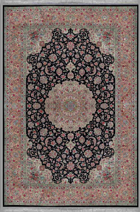 Hand Made Turkish Silk Persian design rugs Abc-Silk-2020